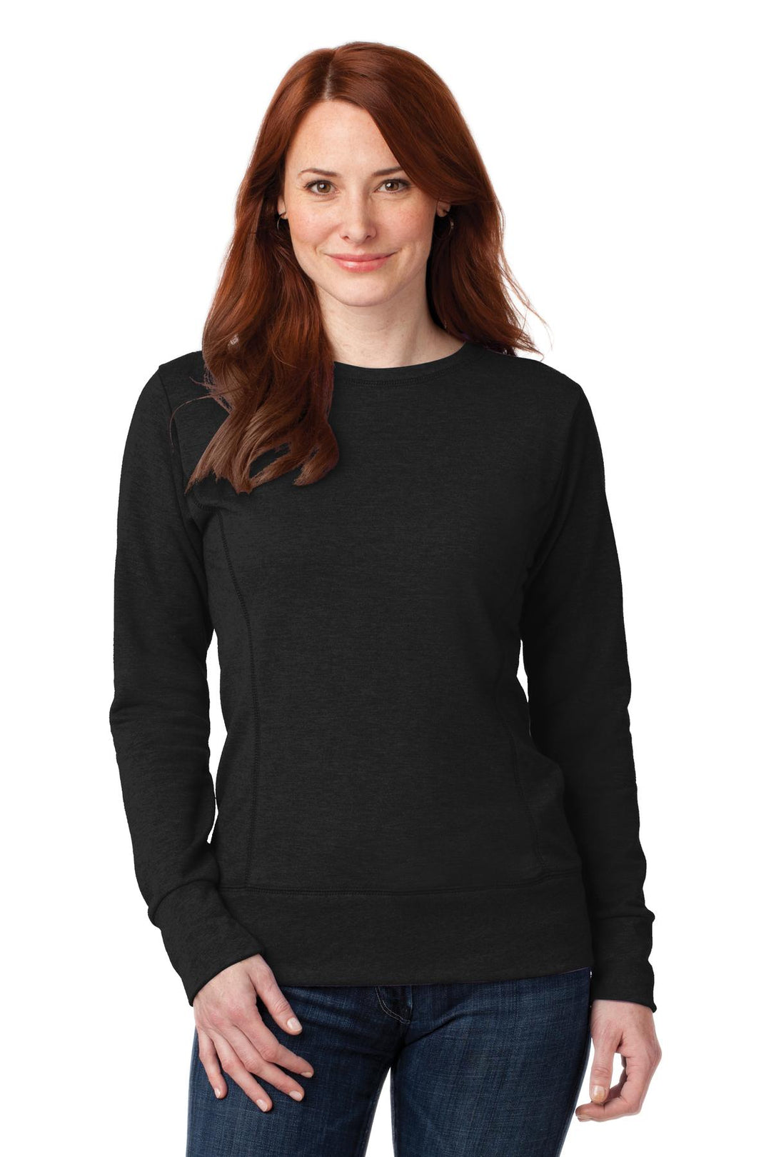 Anvil Ladies French Terry Crewneck Sweatshirt. 72000L Anvil