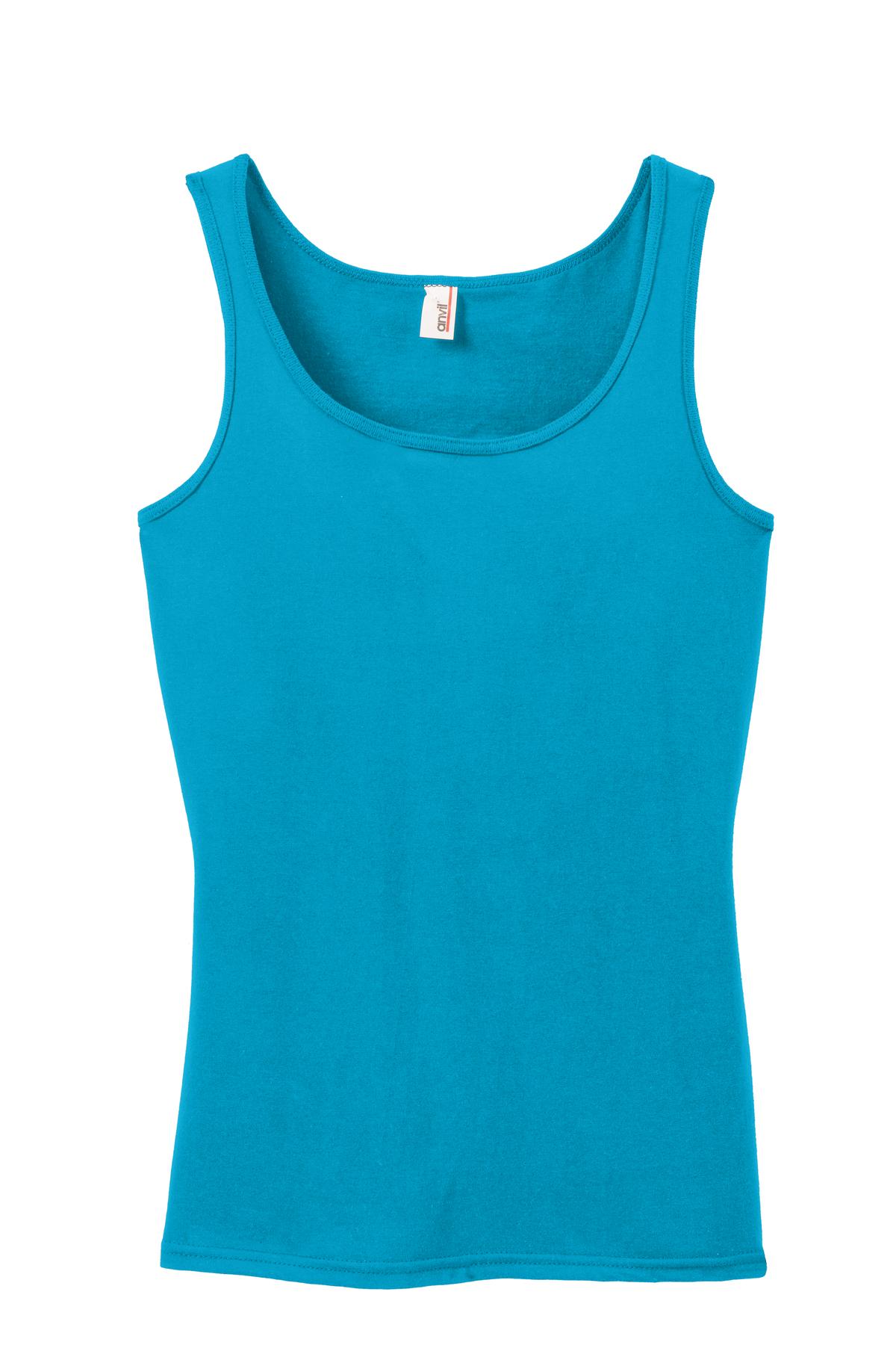 Anvil Ladies 100% Combed Ring Spun Cotton Tank Top. 882L Anvil