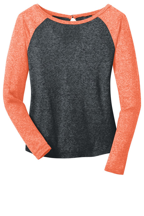 District - Juniors Microburn Long Sleeve Raglan Tee. DT262 District