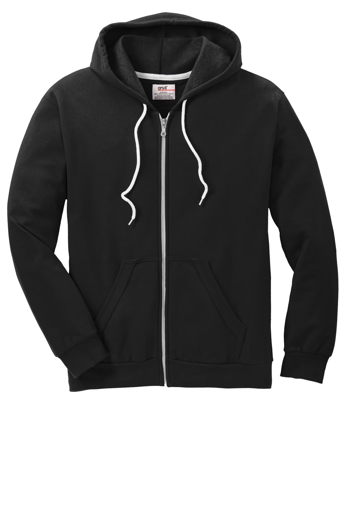 Anvil Full-Zip Hooded Sweatshirt. 71600 Anvil