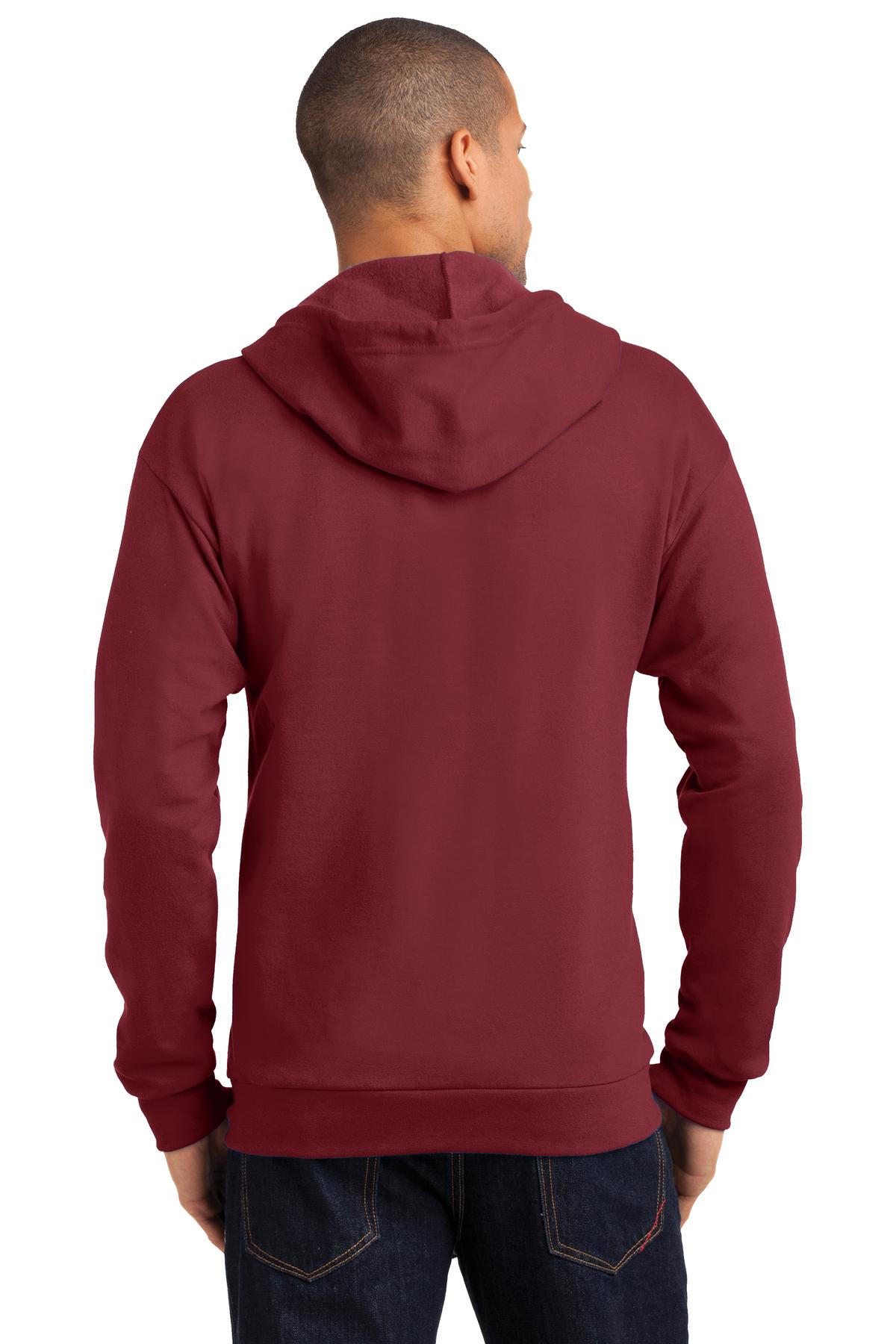 Anvil Full-Zip Hooded Sweatshirt. 71600 Anvil