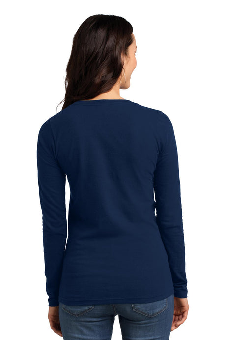 District Juniors The Concert Tee Long Sleeve V-Neck. DT5201 District