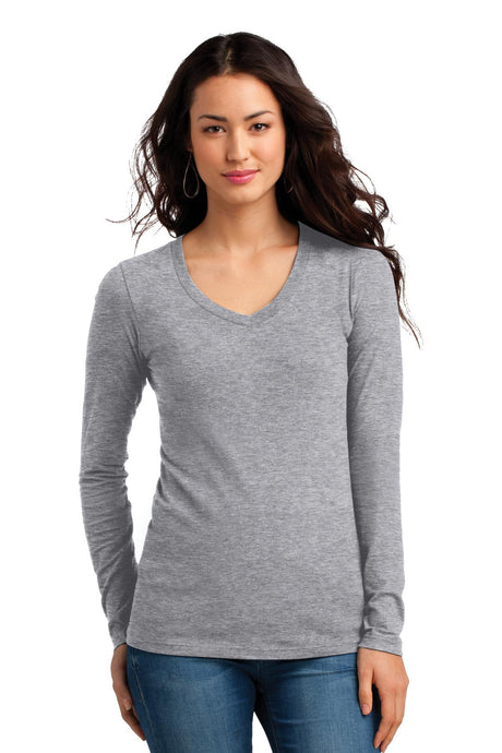 District Juniors The Concert Tee Long Sleeve V-Neck. DT5201 District