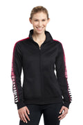 Sport-Tek Women's Dot Sublimation Tricot Track Jacket LST93
