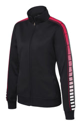 Sport-Tek Women's Dot Sublimation Tricot Track Jacket LST93