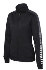 Sport-Tek Women's Dot Sublimation Tricot Track Jacket LST93