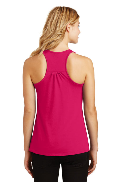 District Made Ladies 60/40 Gathered Racerback Tank. DM420 District