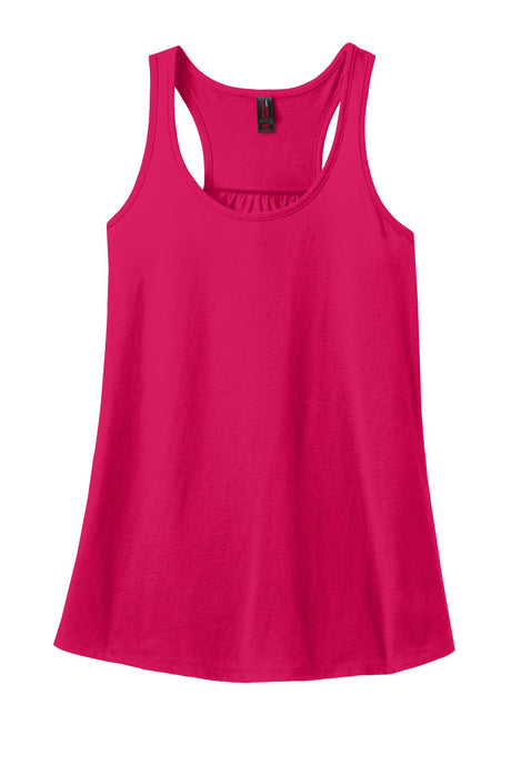 District Made Ladies 60/40 Gathered Racerback Tank. DM420 District