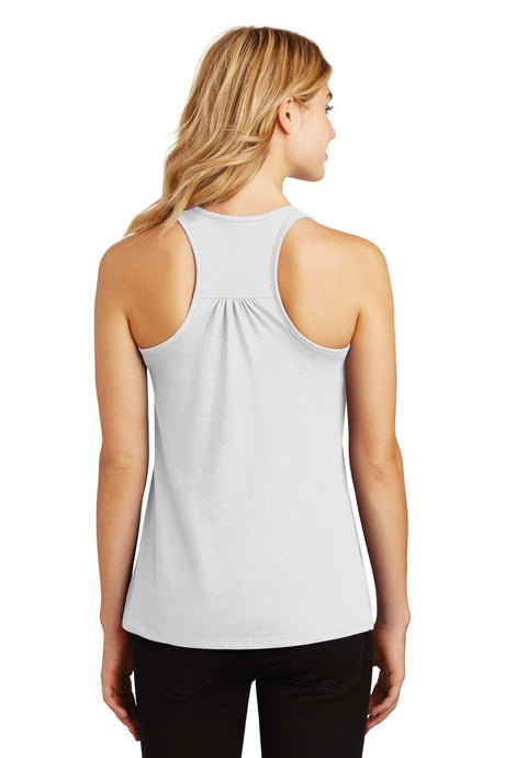 District Made Ladies 60/40 Gathered Racerback Tank. DM420 District