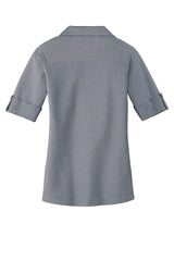 Port Authority Ladies Oxford Pique Double Pocket Polo. L557