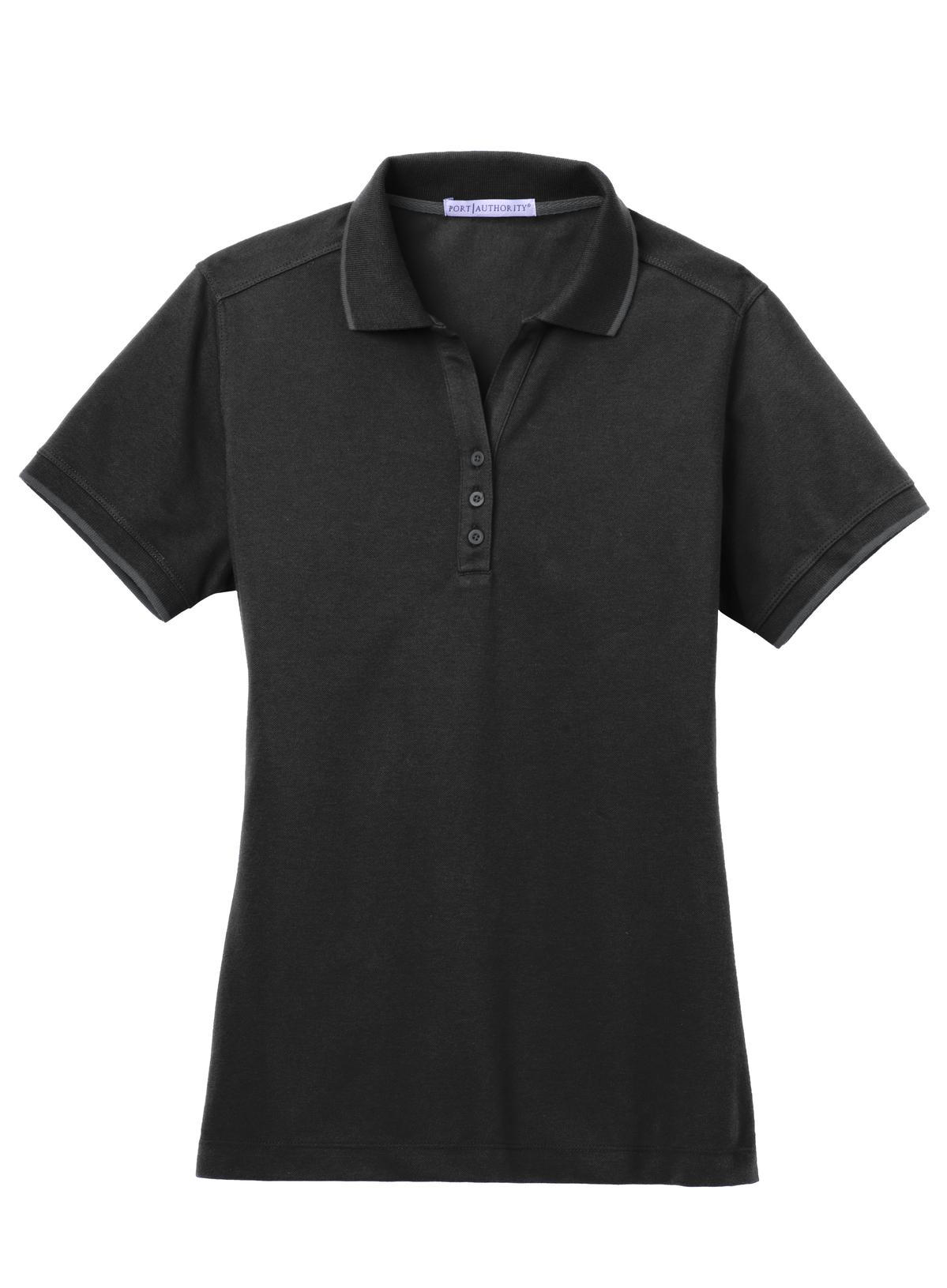 Port Authority Ladies Rapid Dry Tipped Polo. L454