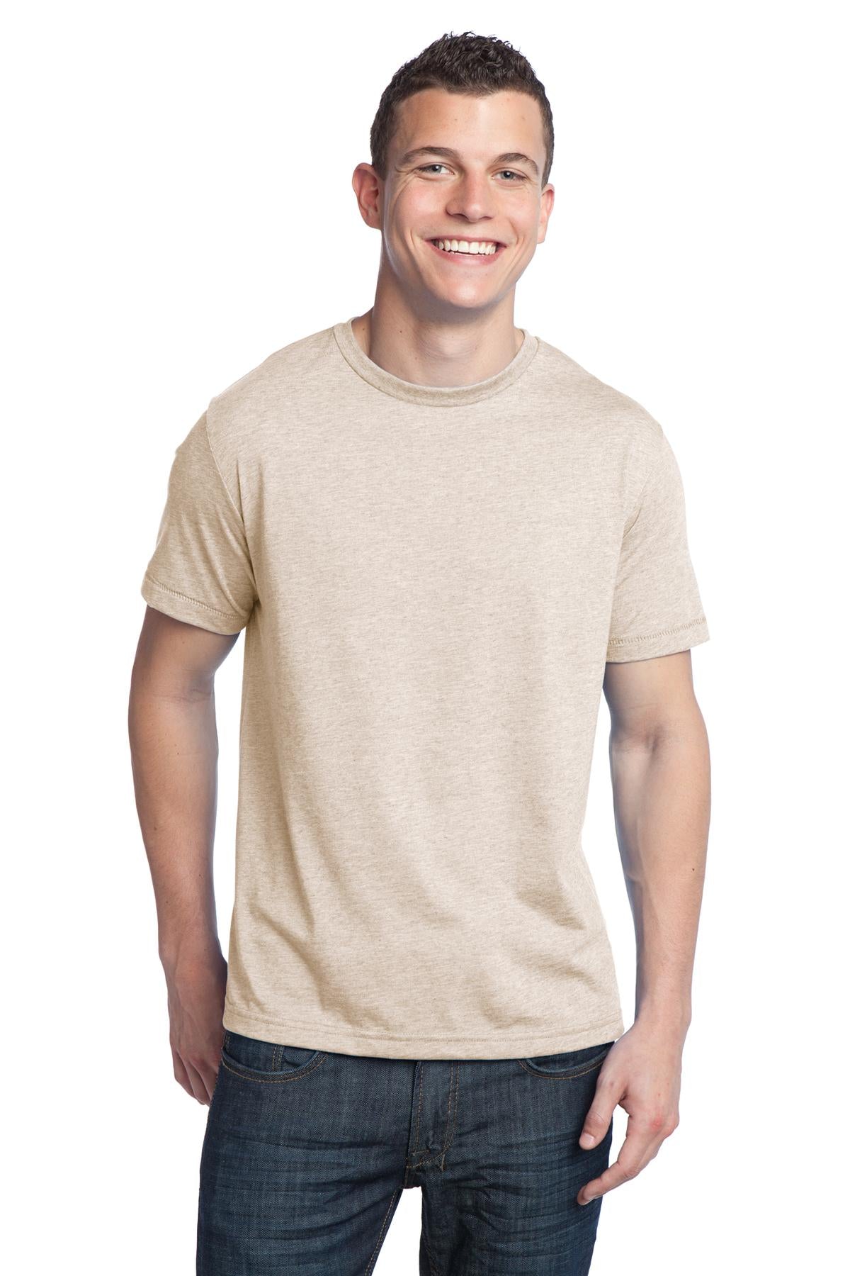 District - Young Mens Tri-Blend Crewneck Tee. DT142 District