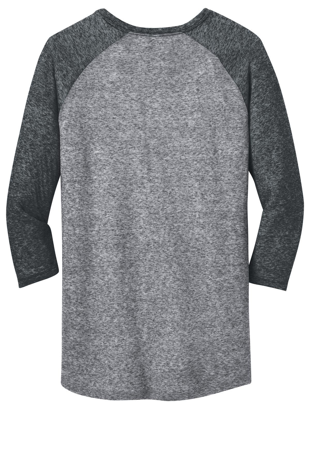 District Young Men's Microburn 3/4-Sleeve Raglan Tee. DT162 District