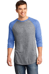 District Young Men's Microburn 3/4-Sleeve Raglan Tee. DT162 District