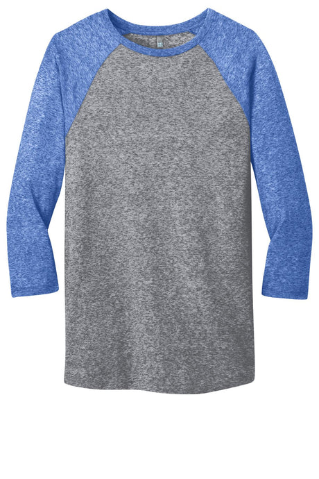 District Young Men's Microburn 3/4-Sleeve Raglan Tee. DT162 District