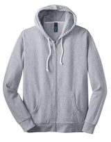 District - Young Mens Core Fleece Full-Zip Hoodie DT190 District