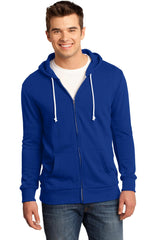 District - Young Mens Core Fleece Full-Zip Hoodie DT190 District