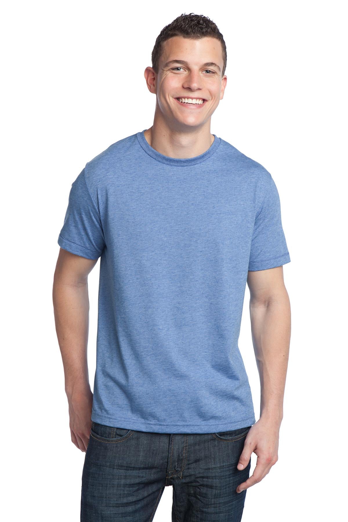 District - Young Mens Tri-Blend Crewneck Tee. DT142 District