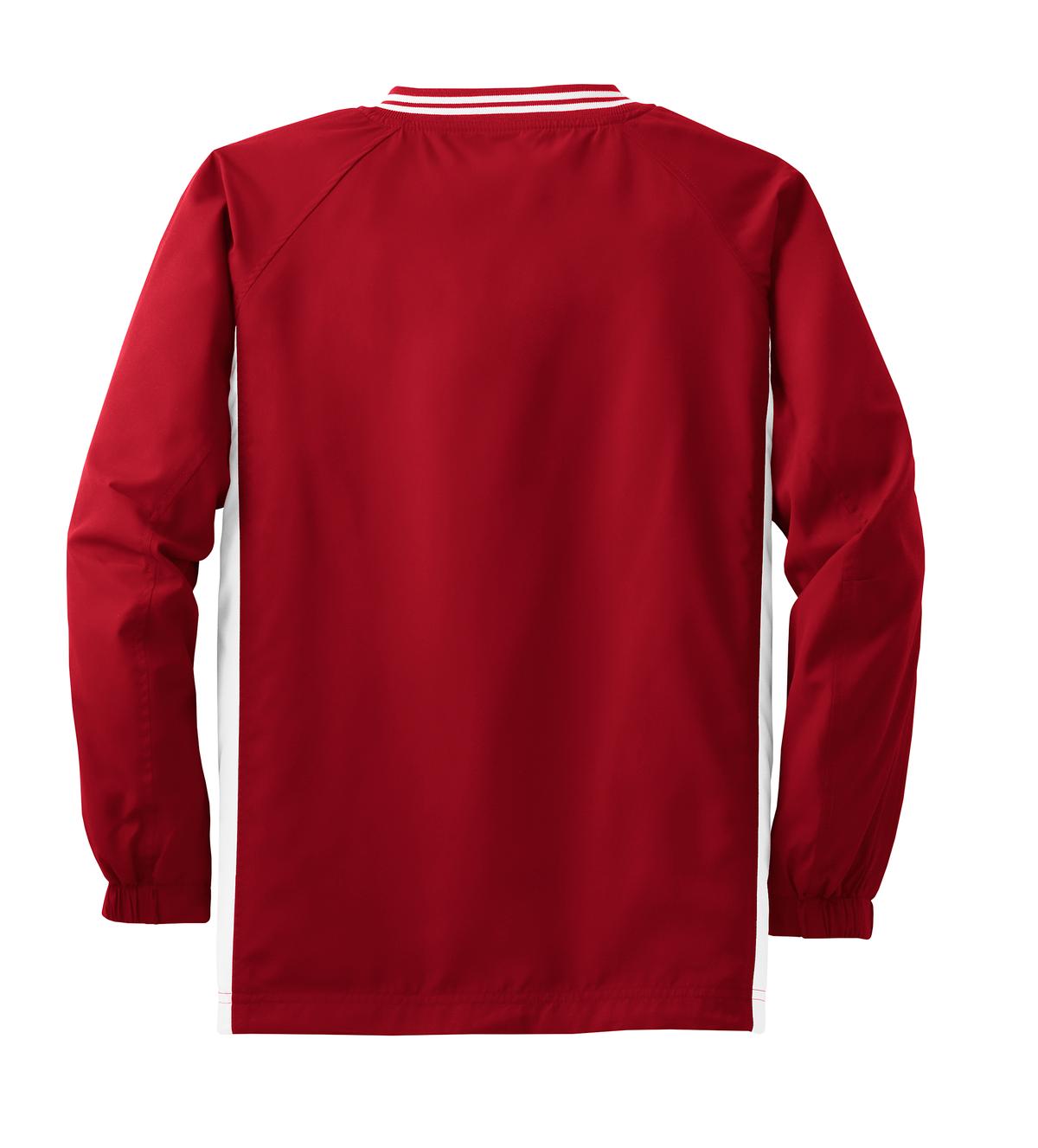Sport-Tek Youth Tipped V-Neck Raglan Wind Shirt YST62