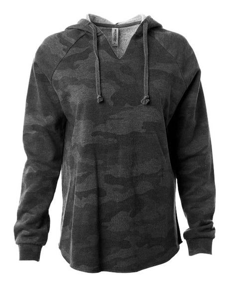Independent Trading Co. Women's Lightweight California Wave Wash Hooded Sweatshirt Independent Trading Co.