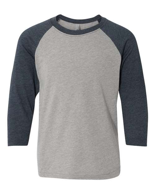 Next Level Youth CVC Three-Quarter Sleeve Raglan T-Shirt