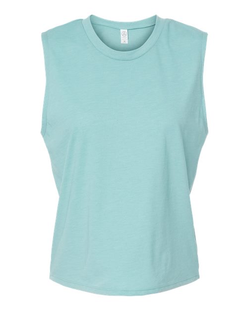 Alternative Women's Cotton Jersey CVC Go-To Crop Muscle Tank Alternative