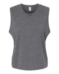 Alternative Women's Cotton Jersey CVC Go-To Crop Muscle Tank Alternative