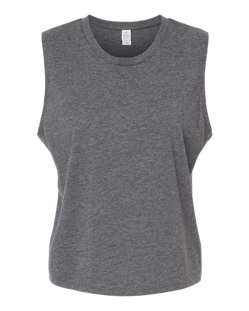 Alternative Women's Cotton Jersey CVC Go-To Crop Muscle Tank Alternative
