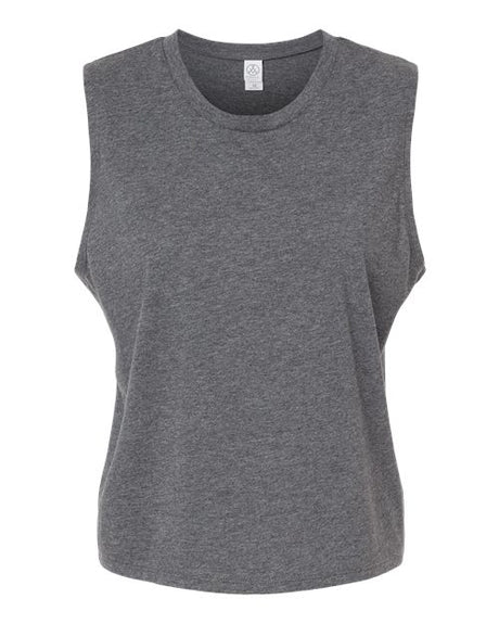 Alternative Women's Cotton Jersey CVC Go-To Crop Muscle Tank Alternative