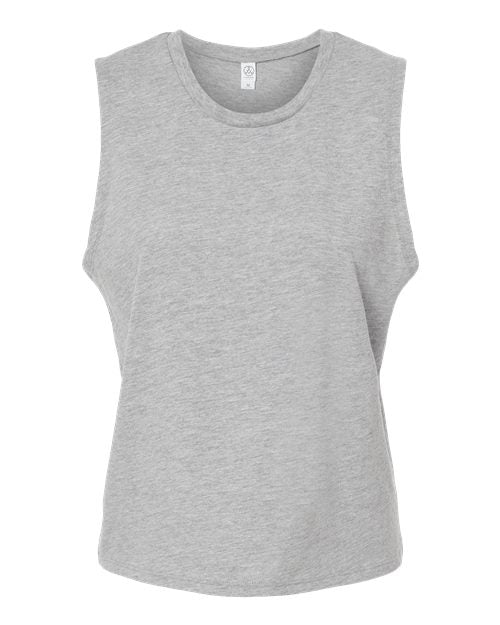 Alternative Women's Cotton Jersey CVC Go-To Crop Muscle Tank Alternative