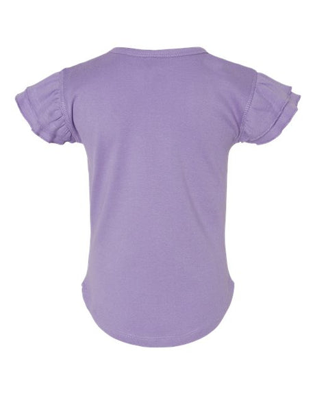 Rabbit Skins Toddler Flutter Sleeve Tee Rabbit Skins