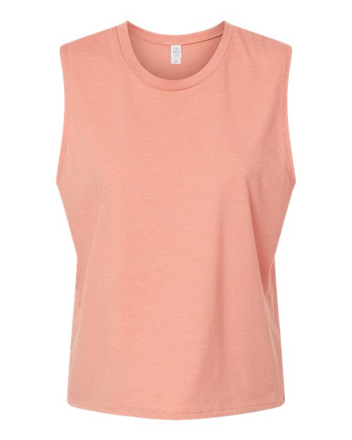 Alternative Women's Cotton Jersey CVC Go-To Crop Muscle Tank Alternative
