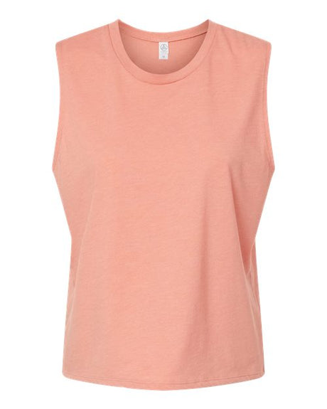 Alternative Women's Cotton Jersey CVC Go-To Crop Muscle Tank Alternative