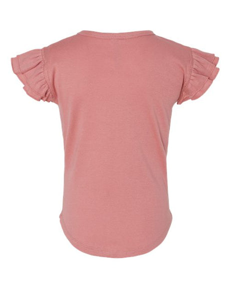Rabbit Skins Toddler Flutter Sleeve Tee Rabbit Skins