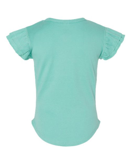 Rabbit Skins Toddler Flutter Sleeve Tee Rabbit Skins
