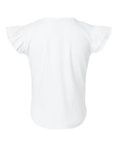 Rabbit Skins Toddler Flutter Sleeve Tee Rabbit Skins