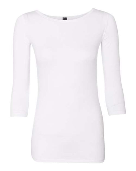 Anvil Womenâ€™s Stretch Three-Quarter Sleeve T-Shirt Anvil