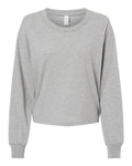 Alternative Women's Cotton Jersey CVC Long Sleeve Crop Tee Alternative