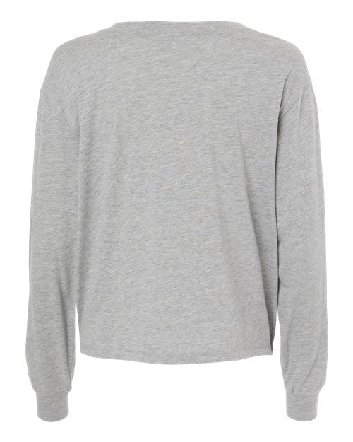 Alternative Women's Cotton Jersey CVC Long Sleeve Crop Tee Alternative