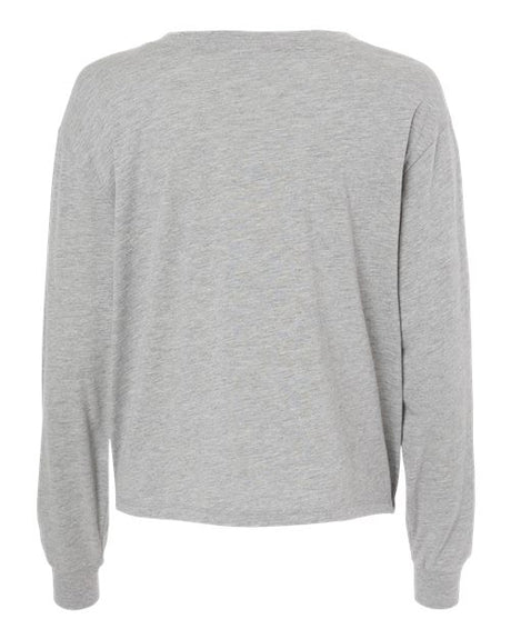 Alternative Women's Cotton Jersey CVC Long Sleeve Crop Tee Alternative