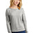 District Women's Featherweight French Terry Long Sleeve Crewneck DT672 District