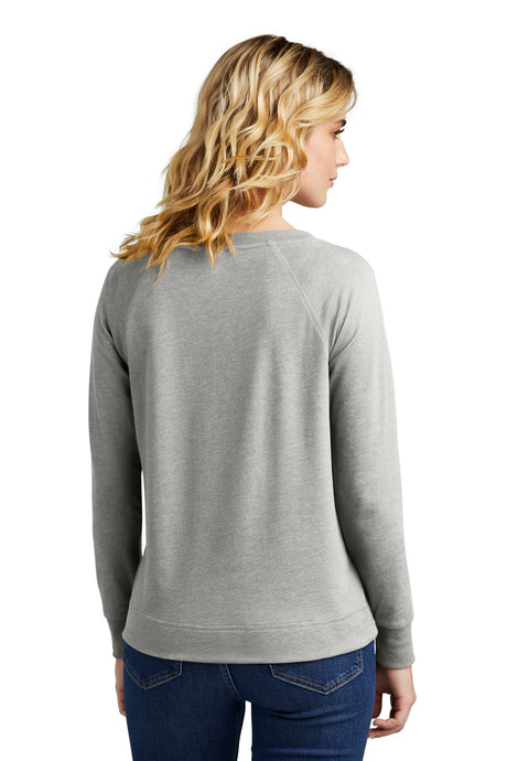 District Women's Featherweight French Terry Long Sleeve Crewneck DT672 District
