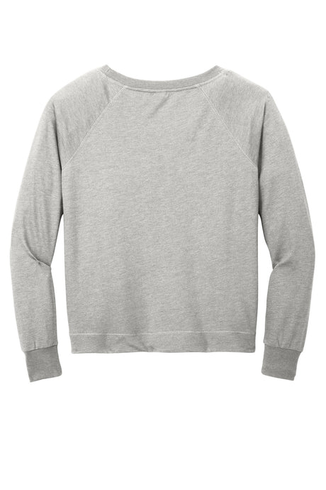District Women's Featherweight French Terry Long Sleeve Crewneck DT672 District