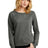District Women's Featherweight French Terry Long Sleeve Crewneck DT672 District