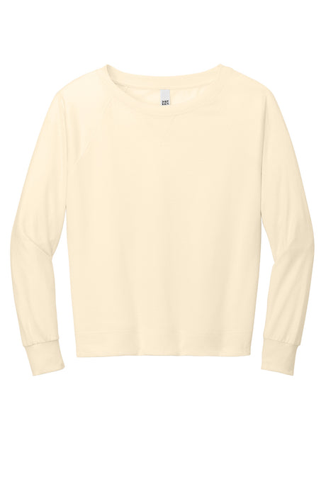 District Women's Featherweight French Terry Long Sleeve Crewneck DT672 District