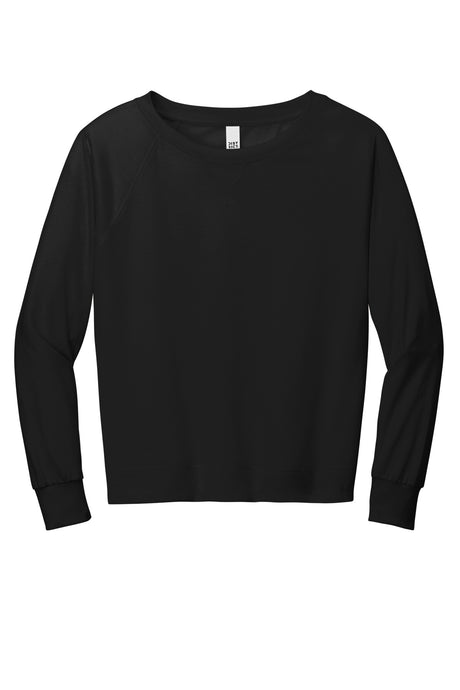 District Women's Featherweight French Terry Long Sleeve Crewneck DT672 District