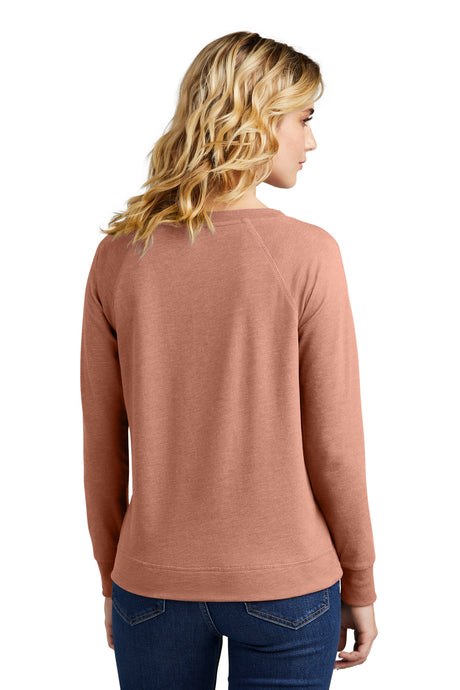 District Women's Featherweight French Terry Long Sleeve Crewneck DT672 District