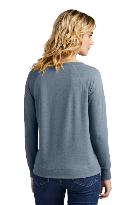 District Women's Featherweight French Terry Long Sleeve Crewneck DT672 District