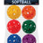 Champion Sports Plastic Assorted Softball Set of 6 Champion Sports