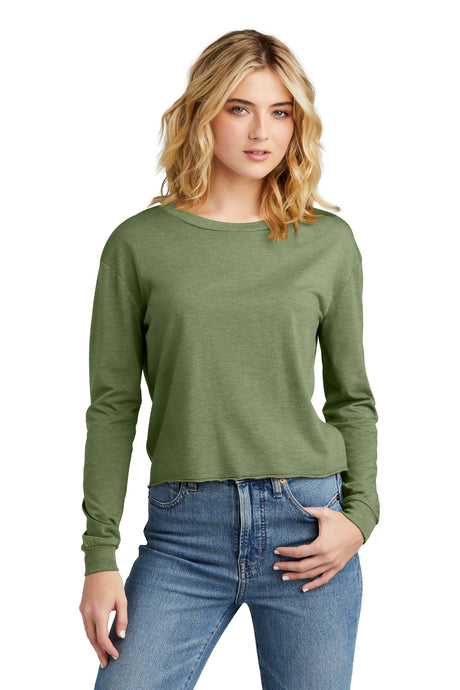 District Women's Perfect Tri Midi Long Sleeve Tee DT141 District